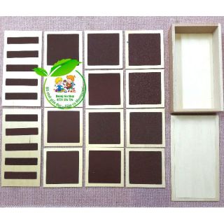 Tấm xúc giác Montessori - Rough & Smooth Boards with Box