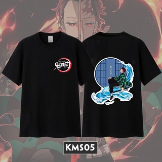 🔥XẢ HÀNG🔥 ÁO Thun in hình Kimetsu No Yaiba màu đen cực ngầu