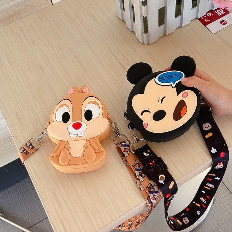 Túi Đeo Chéo Hình Chuột Mickey Dễ Thương Cho Bé Gái