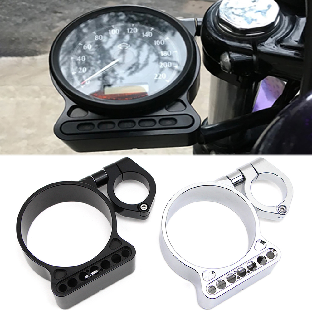 Giá Đỡ Đồng Hồ Tốc Độ Bằng Nhôm CNC Màu Đen / Đen Cho 1995-2014 Harley Sportster XL 883 1200
