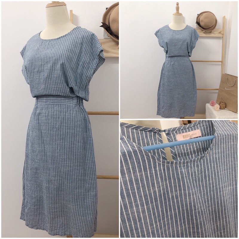 Đầm vin sơ mi chanh xả tắc