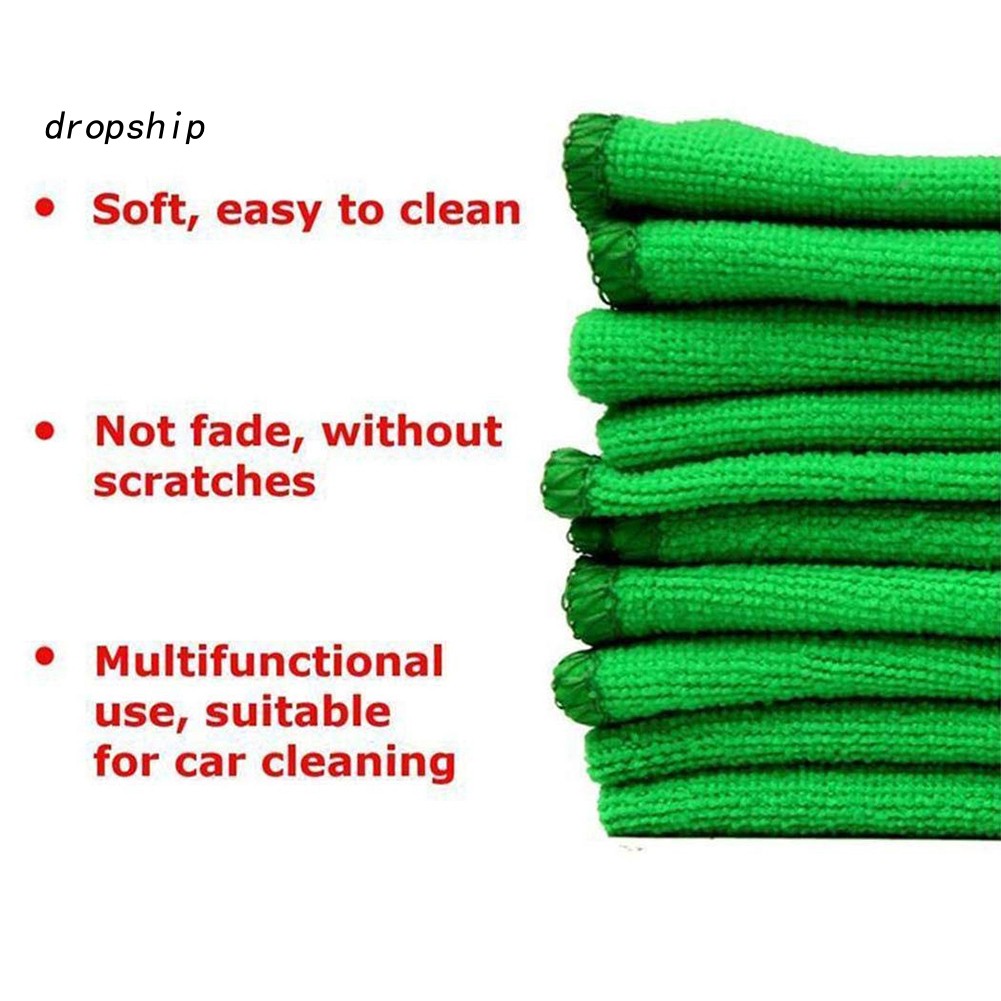 Bộ 10 Khăn Lau Xe Hơi Mềm Mại 25x25cm