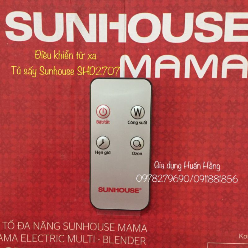 ĐIỀU KHIỂN TỦ SẤY QUẦN ÁO SUNHOUSE SHD2707 CHÍNH HÃNG