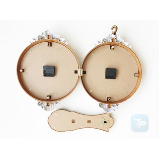 ĐỒNG HỒ TREO TƯỜNG 2 MẶT 06N - Mặt kính cầu sang trọng đường kính 25cm