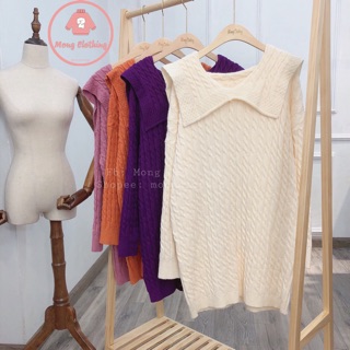 [SALE] Váy len thuỷ thủ.  [Trên móc treo váy có khắc Mong Clothing]