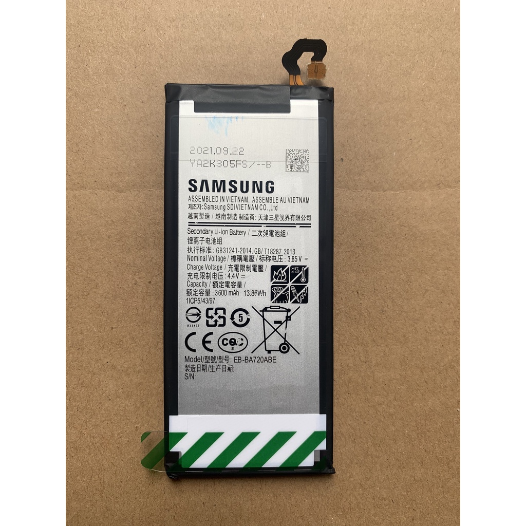 Pin samsung J7 Pro mới 100% chính hãng, bảo hành 6 tháng lỗi 1 đổi 1.