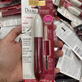 Mascara 2 đầu dưỡng mi Loreal Paris Double Extend Beauty Tubes