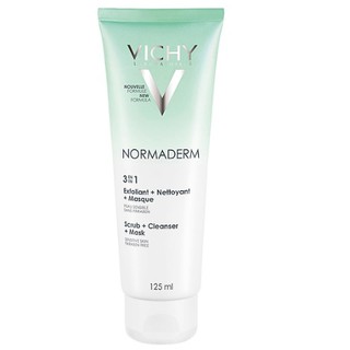 VICHY -KEM TẨY TẾ BÀO CHẾT 3 TÁC DỤNG - NORMADERM 3 IN 1 SCRUB + CLEANSER+ MASK