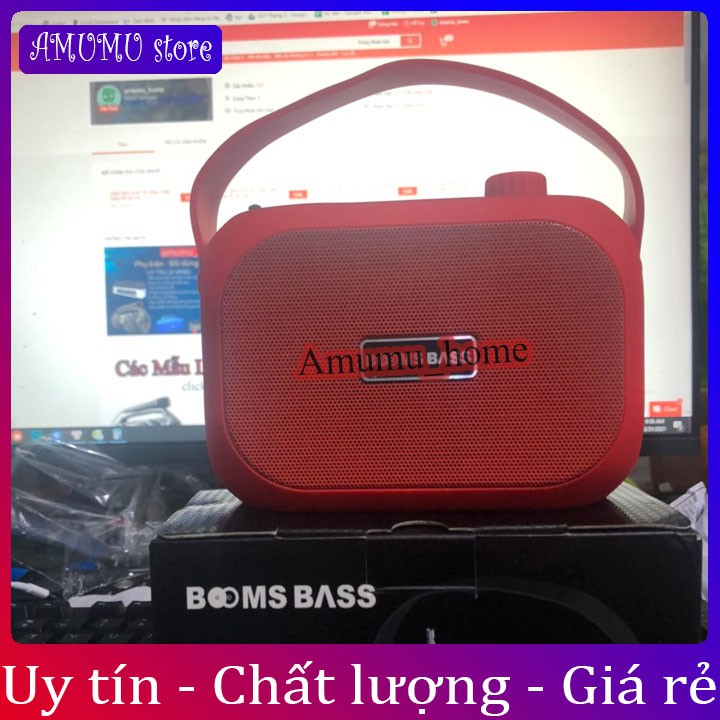 (Siêu BASS)Loa Bluetooth Mini BOMBASS L15, Chất Lượng Âm Thanh Đỉnh Cao - Kiểu Dáng Cổ Điển - BẢO HÀNH ĐỔI MỚI