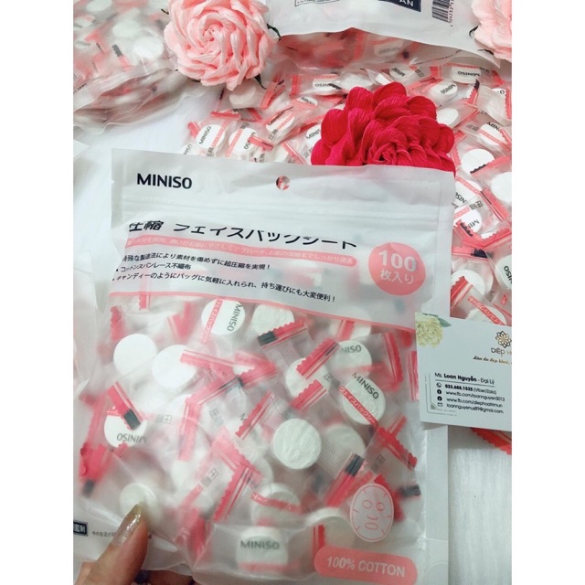 Mặt nạ viên nén Miniso gói 100 viên