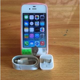 Điện thoại iPhone 4 -16GB . Máy QT đã tải ứng dụng . Giá cho người nghèo có iPhone