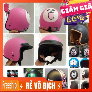 [RẺ VÔ ĐỊCH] [ĐỔ SỈ] KÍNH + MŨ BẢO HIỂM 3/4 DAMTRAX VIÊT NAM FREE SIZE