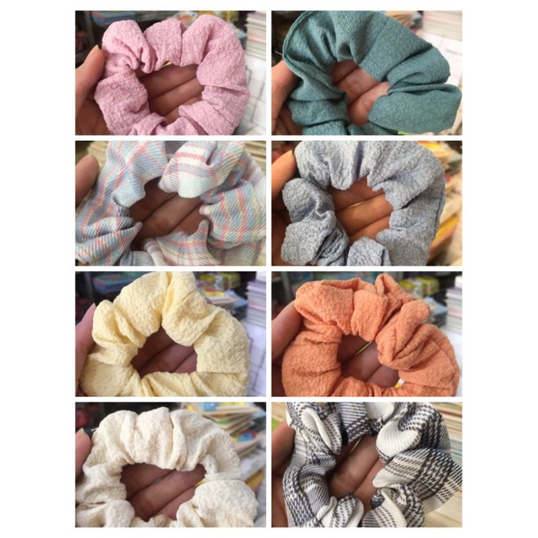 Combo 12 dây buộc tóc Scrunchies