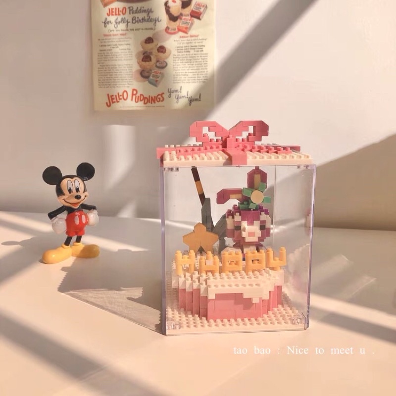 Đồ chơi lego lắp ráp hình hộp quà/đồ handmade/quà tặng cặp đôi