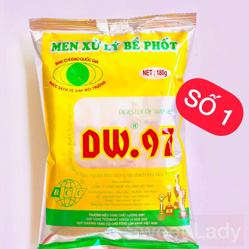 Men Xử Lý Bể Phốt Hầm Cầu Khử Mùi Diệt Trứng Giun Sán Vi Khuẩn DW.97 DW97