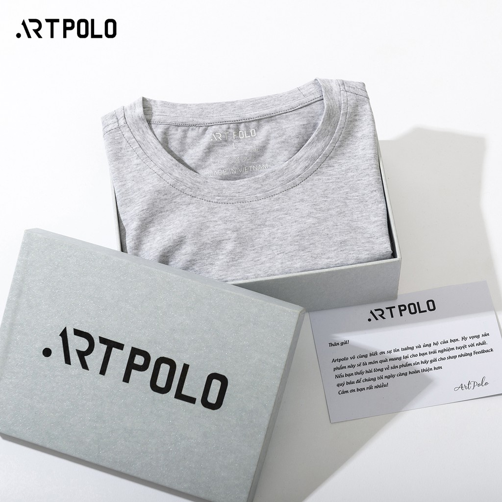Áo thun nam cổ tròn vải Cotton co giãn, thoáng mát  ARTPOLO form Slim - CTX | BigBuy360 - bigbuy360.vn