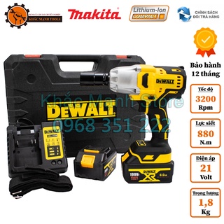 Máy siết bulong dewalt 199v lực siết 660n.m chuyên mở ốc nồi xe máy