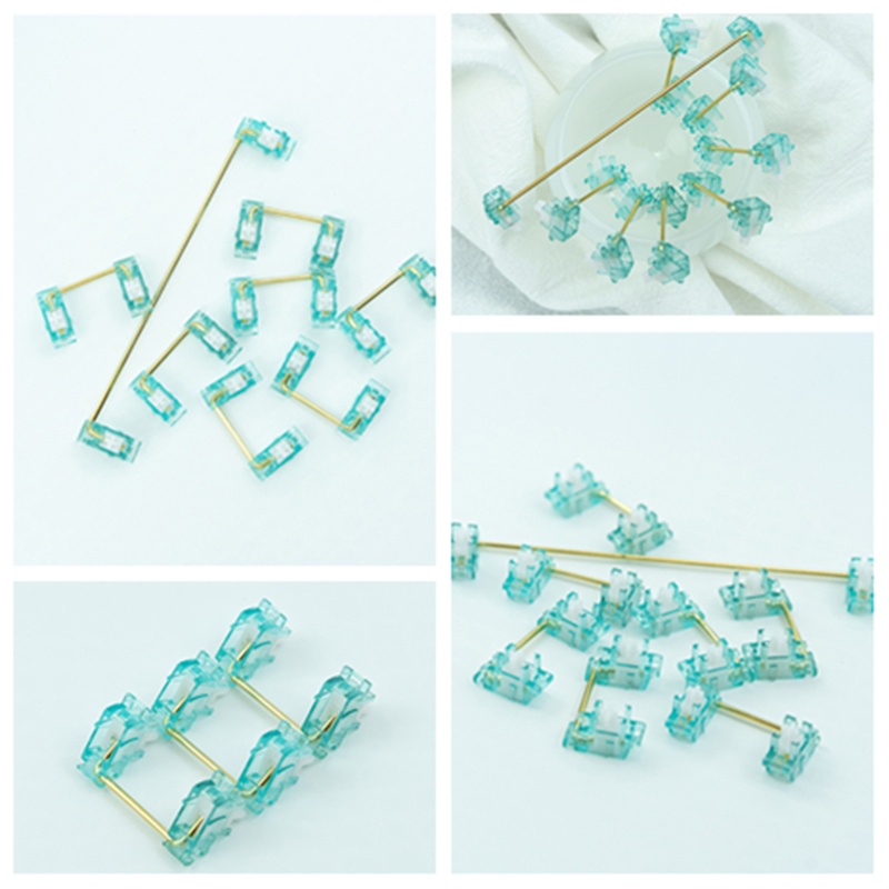 Trục Vệ Tinh Cho Bàn Phím Cơ Màu Xanh Bạc Hà Và Trắng