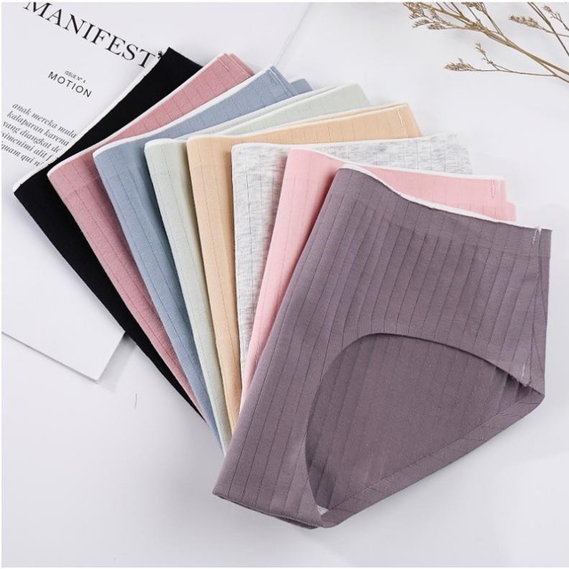 Quần Lót Nữ Cotton Muối Tiêu Không Đường May Gân Tăm Kháng Khuẩn Chống Viêm Cao Cấp 86019