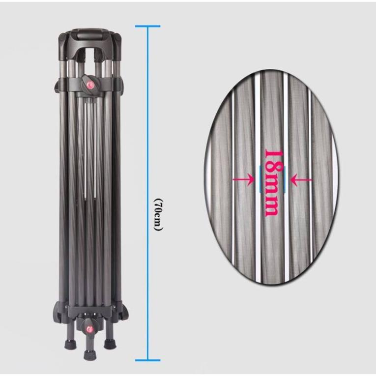 Chân máy quay Jieyang JY0606C Carbon Fiber