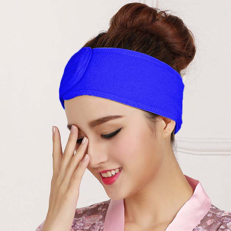 Băng Đô Quấn Tóc Spa  Khăn Quấn Đầu Vải Mềm Mịn Thấm Nước Băng Đô Rửa Mặt Massage Thẩm Mỹ