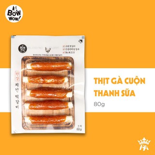 thịt vịt/ gà/ heo cuộn thanh sữa dành cho chó