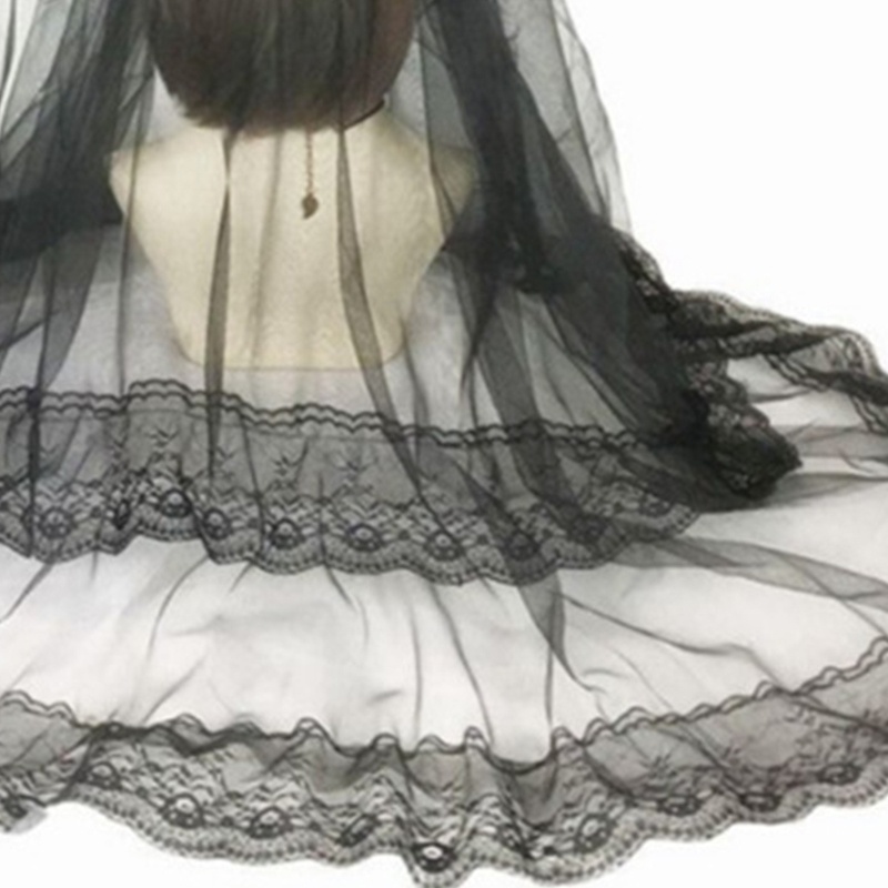 Băng Đô Cài Tóc Phối Lưới Ren Đính Hạt Phong Cách Halloween Thời Trang