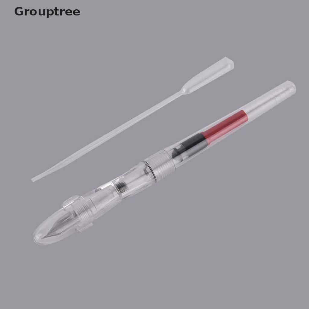 Grouptree Transparent High Capacity Fountain Pen Extra Fine/Fine Nib 0.38mm VN