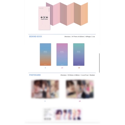 Bộ ảnh nguyên seal nhóm TXT chính hãng BLUE HOUR