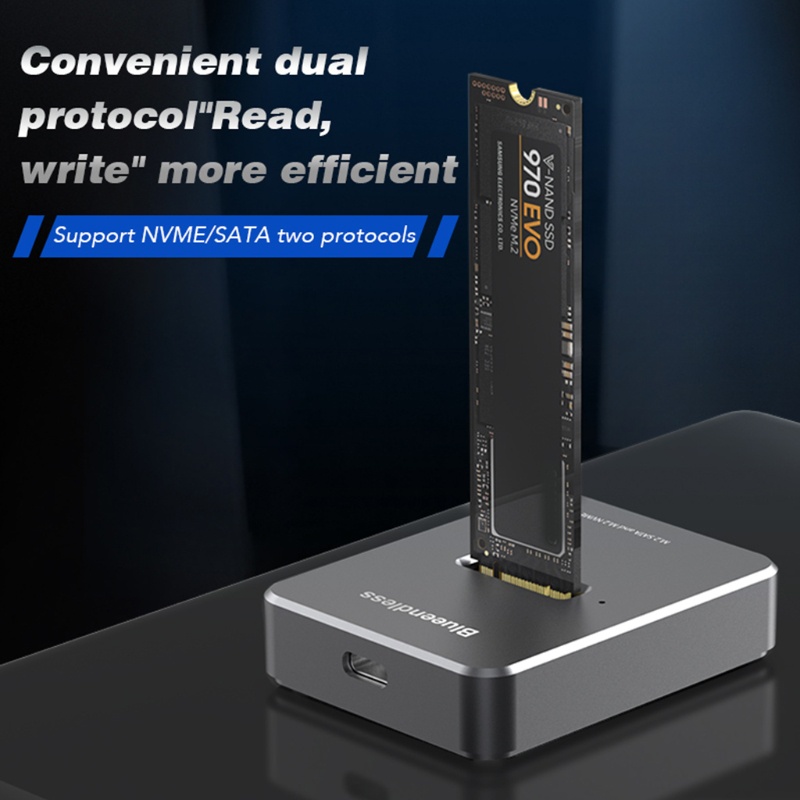 Đầu đọc ổ cứng Blueendless Dual-cổng giao thức M.2 Nvme/ Sata | BigBuy360 - bigbuy360.vn