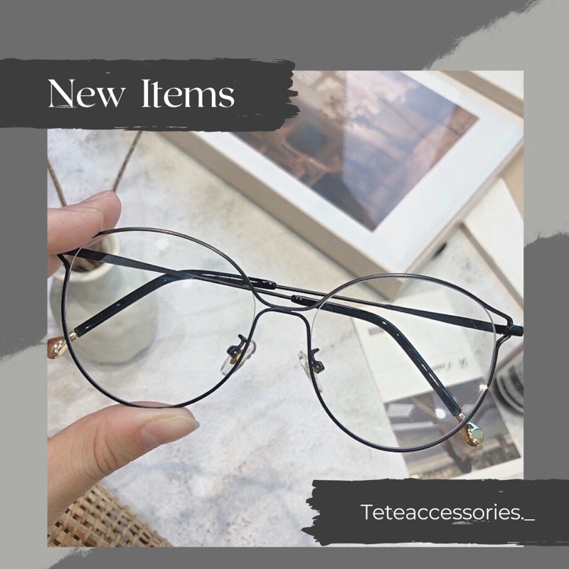 Kính măt mèo khung kim loại không gỉ thời trang trending cho nam và nữ