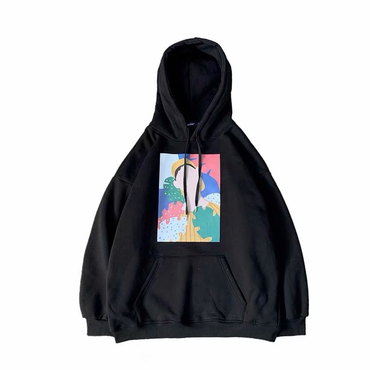 Áo hoodie dáng rộng thời trang mùa đông cho cặp đôi size M-5XL