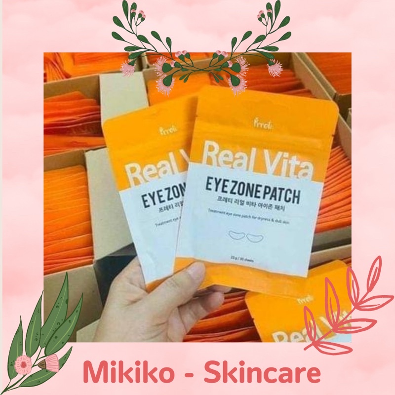 MẶT NẠ MẮT HÀN QUỐC REAL VITA GIẢM THÂM, SÁNG DA, LÀM ĐẦY NẾP NHĂN KHOÉ MẮT GÓI 30 MIẾNG