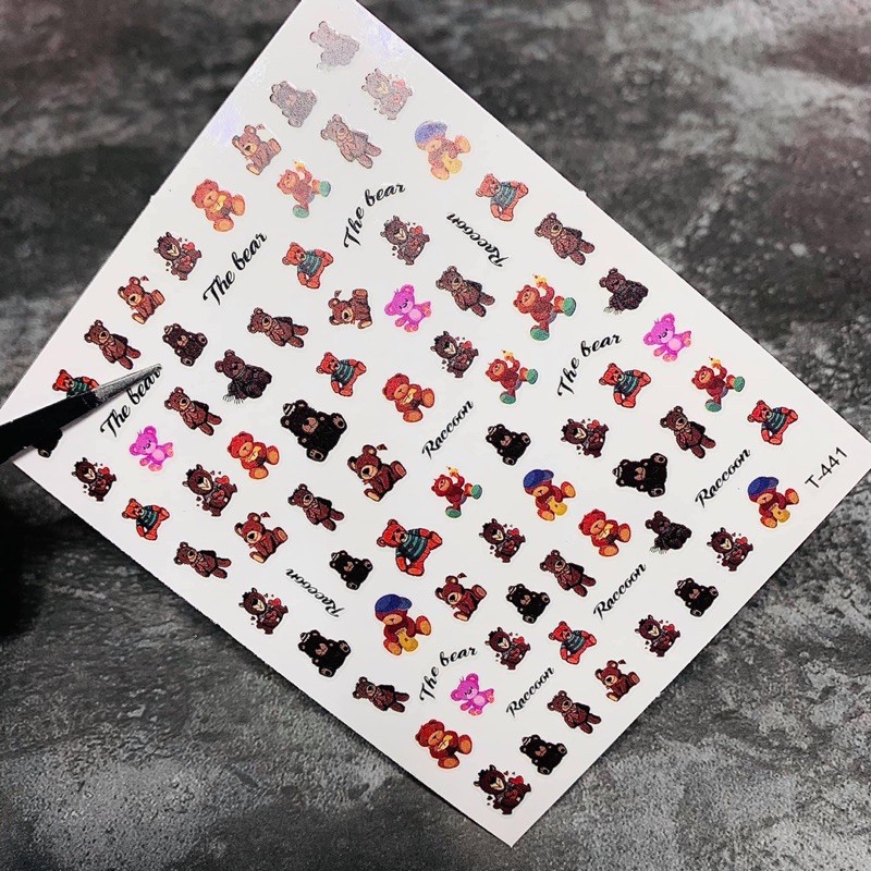 Hình dán trang trí móng tay. stichs trang trí móng. stichs nail