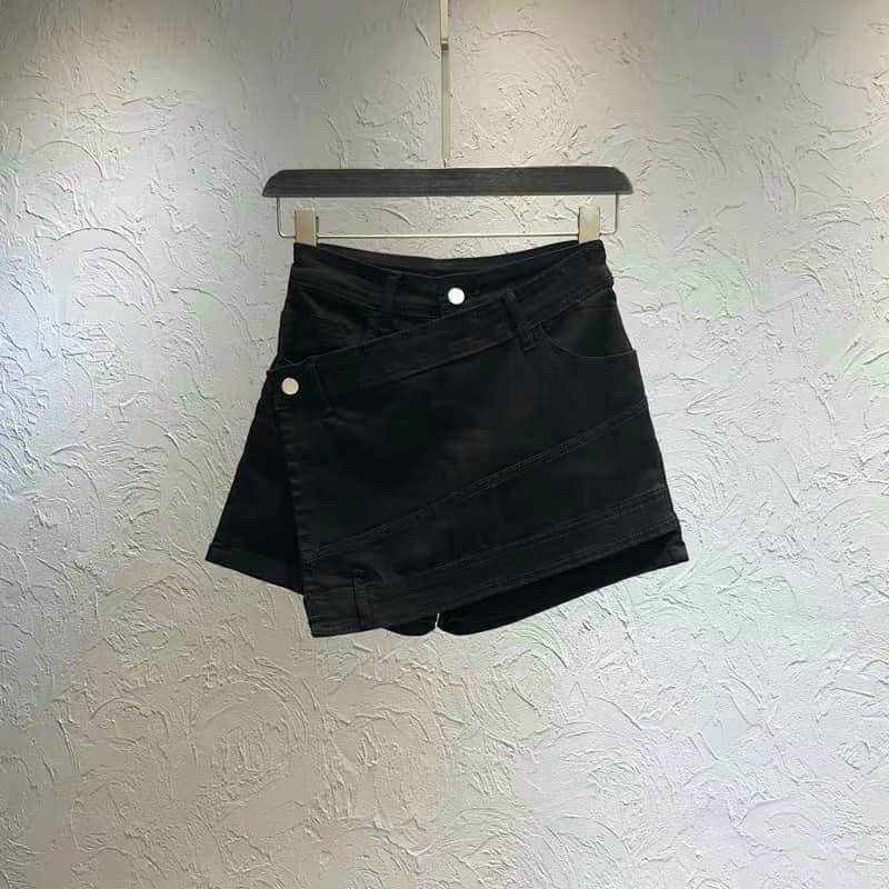 quần short kaki vạt chồng giả chân váy mới lạ siêu hot ls089