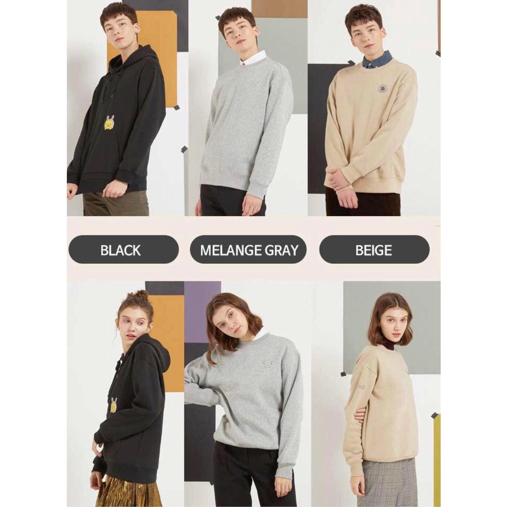 [Chính hãng] [Giá hủy diệt] 3 ÁO KHOÁC NỈ KAKAO FRIENDS CHARACTER SWEATER/ HOODIE COLLECTION [Thương hiệu của Hàn Quốc]