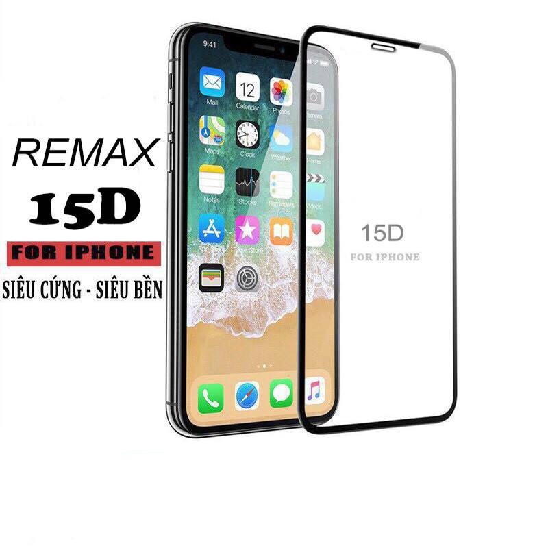 Kính Cường lực Full Màn 15D REMAX Iphone 7Plus Đến 12 Promax-Apple House