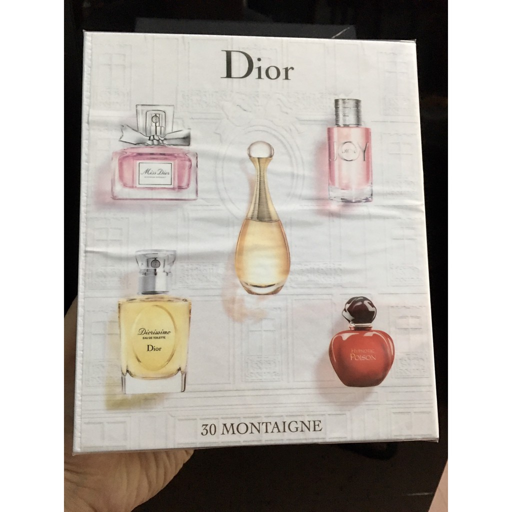 SET 5 CHAI NƯỚC HOA DIOR 30 MONTAIGNE MINI