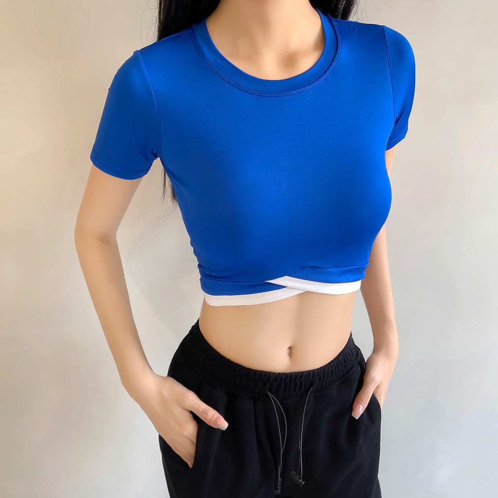 áo crop top thun lạnh 4 chiều