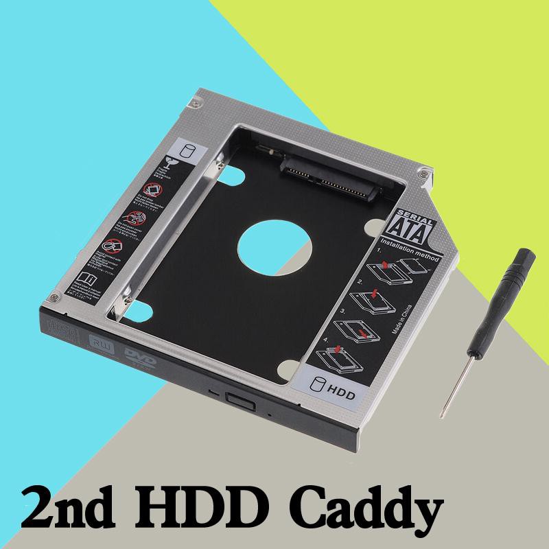 Caddy Bay 12.7mm SATA 3.0 gắn thêm ổ cứng cho Laptop SL-106 tặng tuavit -dc211 đen