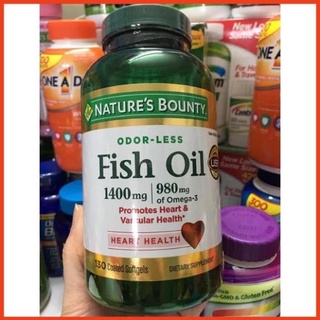 Dầu cá fish oil nature’s bounty 1400mcg 130 viên của mỹ