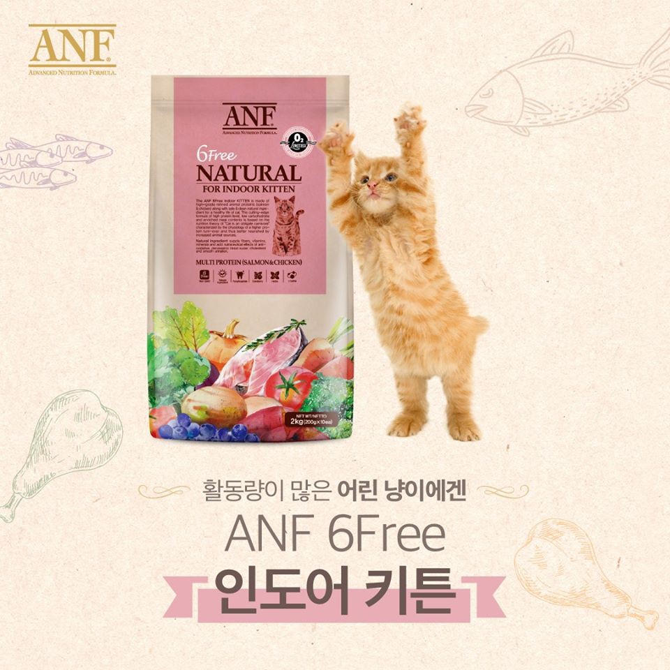 ANF 6Free Thức Ăn Hạt Cho Mèo Bao 6Kg