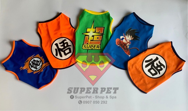 ÁO THÚ CƯNG LOGO SONGOKU CHỮ ĐEN GIÁ RẺ NHẤT ĐỒNG GIÁ TỪ SIZE XXS ĐẾN L