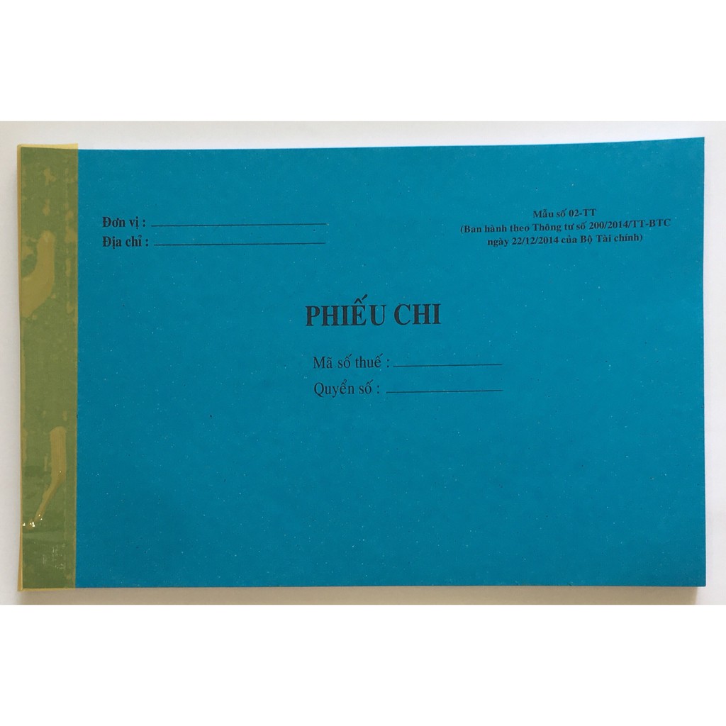 Phiếu Thu/ Phiếu Chi 1 liên Ford