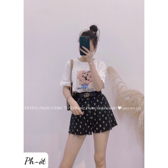 áo phông hình đính đá hàng chuẩn wendi QC