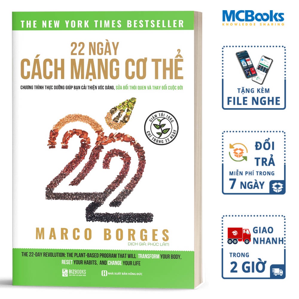 Sách 22 Ngày Cách Mạng Cơ Thể Bizbooks