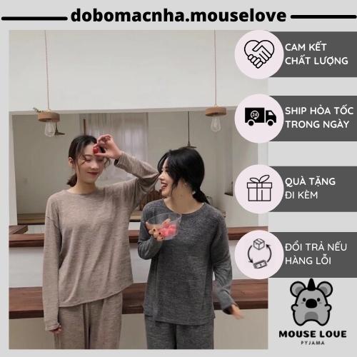 Bộ Mặc Nhà Thun Muối Tiêu Co Giãn Tốt (kèm video và ảnh thật )