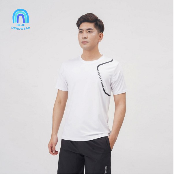 Bộ quần áo thể thao nam SPORT GYM TRAINING mặc nhà mùa hè thun lạnh BTT13 - BLUE MENSWEAR