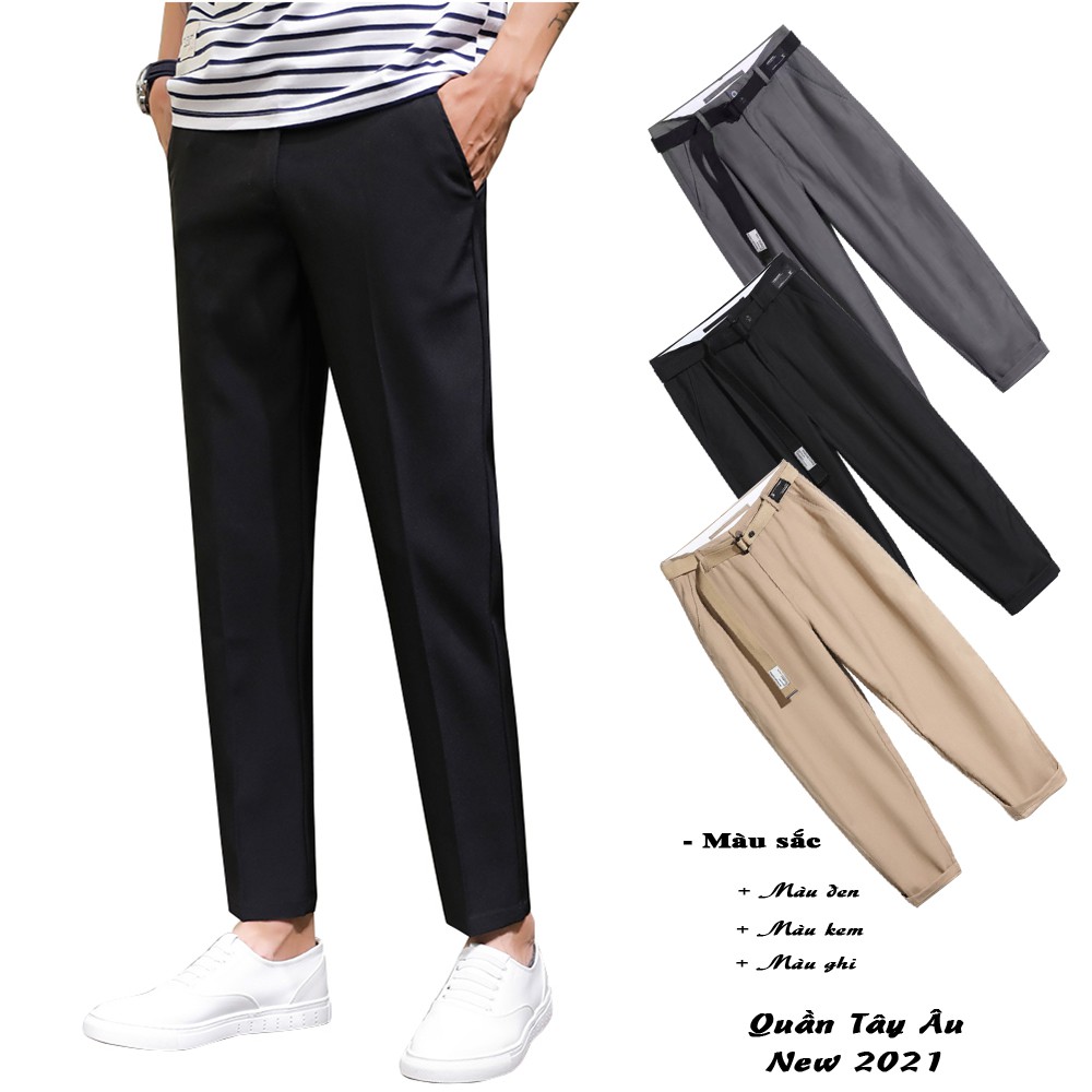 Quần Tây Công Sở Dáng Baggy Quần Âu Chinos Nam Thanh Lịch Khoá Cài MENFASHION JOGGER NAM 9000066C8