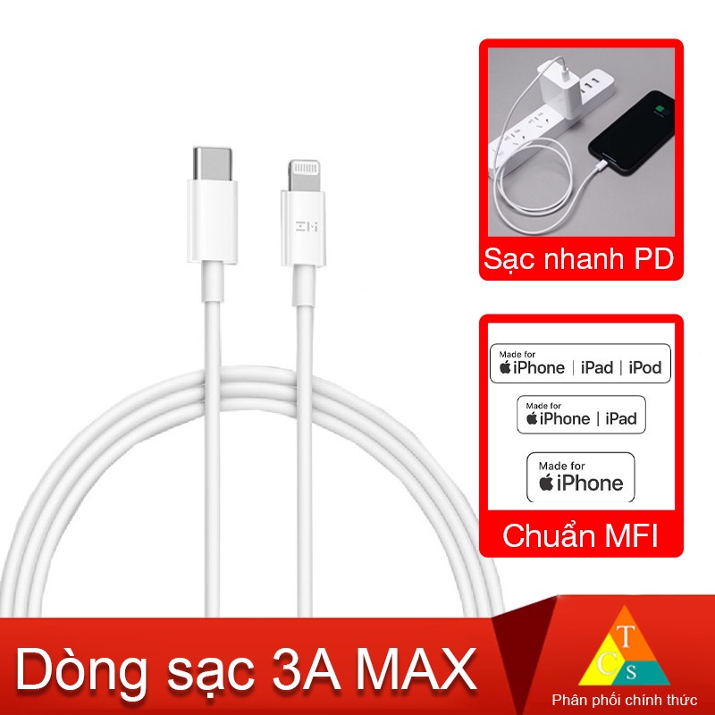 Cáp Type C sang Lightning Zmi 1m AL870